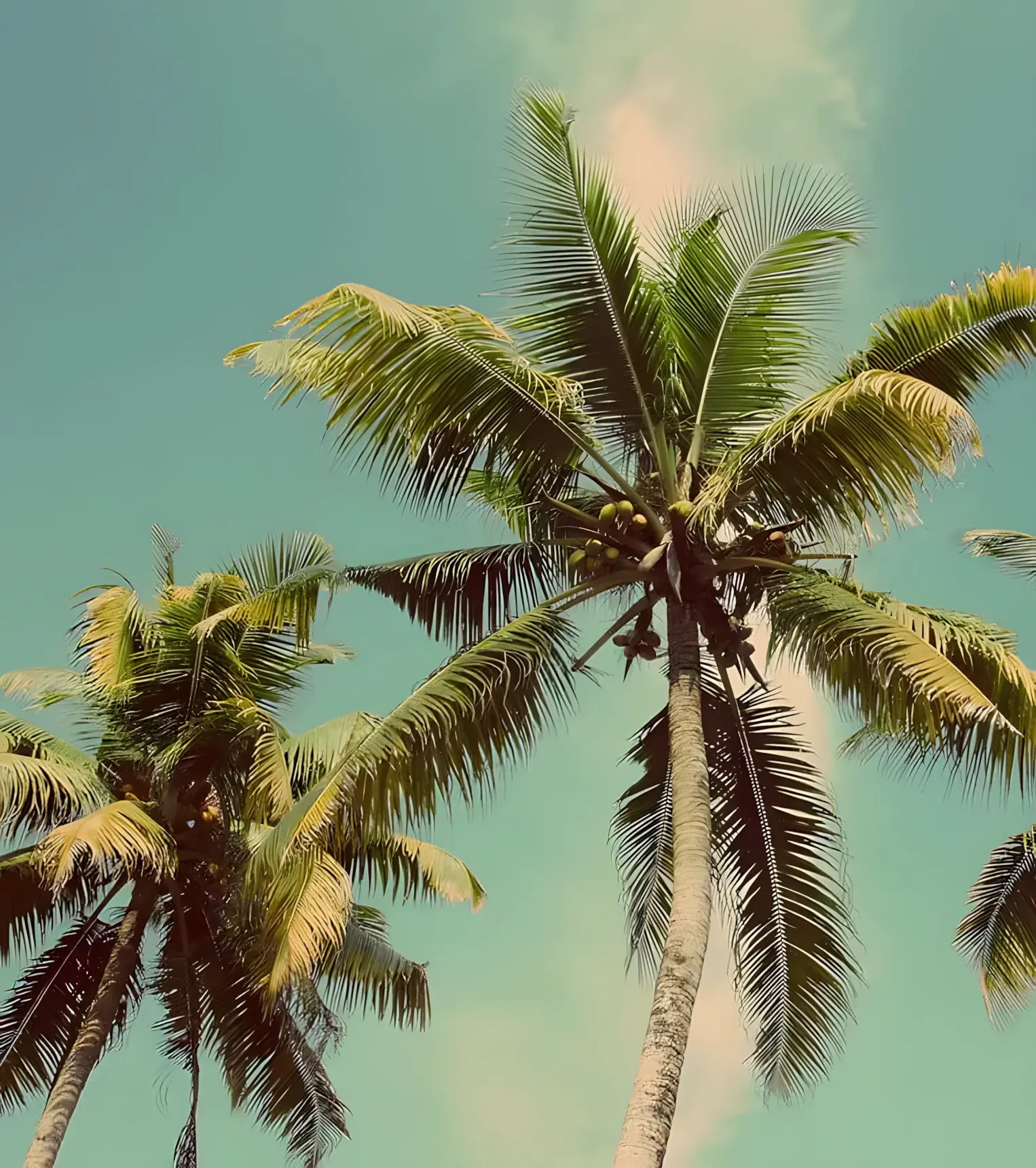 Palm tree care at a commercial property in Tampa