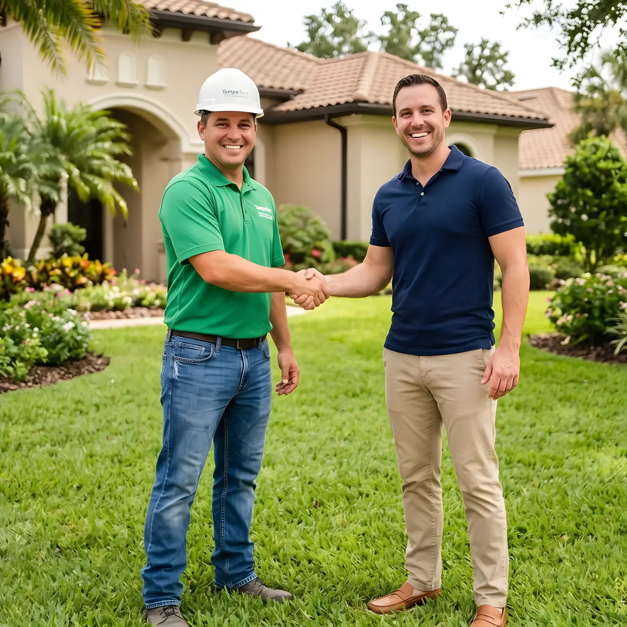 Tampa Turf Services crew members at work